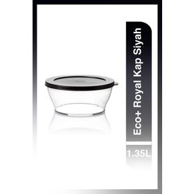 Tupperware Royal 1.35 lt Siyah Saklama Kabı