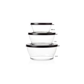 Tupperware Royal 3'lü 2.4-1.3-990 ml Saklama Kabı
