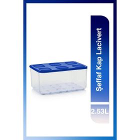 Tupperware Şeffaf 2.53 lt Lacivert Saklama Kabı
