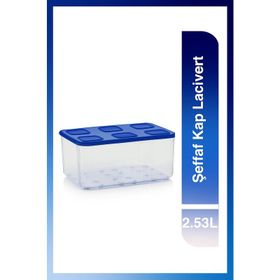Tupperware Şeffaf 2.53 lt Lacivert Saklama Kabı