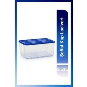 Tupperware Şeffaf 2.53 lt Lacivert Saklama Kabı