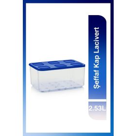 Tupperware Şeffaf 2.53 lt Lacivert Saklama Kabı