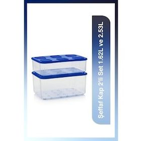 Tupperware Şeffaf 2'li 1.62-2.53 lt Saklama Kabı