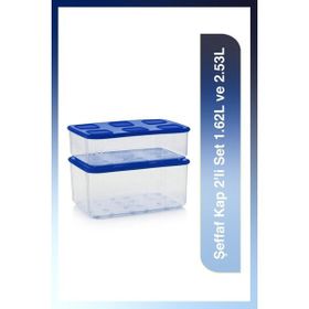 Tupperware Şeffaf 2'li 1.62-2.53 lt Saklama Kabı