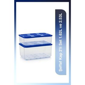 Tupperware Şeffaf 2'li 1.62-2.53 lt Saklama Kabı
