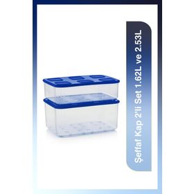 Tupperware Şeffaf 2'li 1.62-2.53 lt Saklama Kabı