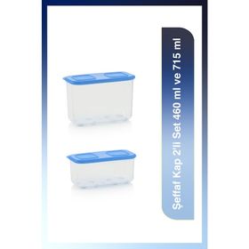 Tupperware Şeffaf 2'li 460-715 ml Saklama Kabı