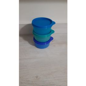 Tupperware Şeker Kapları Mavi 3'lü Saklama Kabı