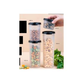 Tupperware Siyah 4'lü Oval Saklama Kabı