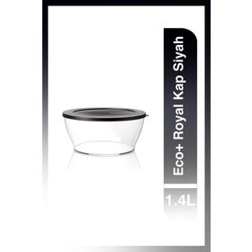Tupperware Siyah Eco+ Royal 2400 ml Kap