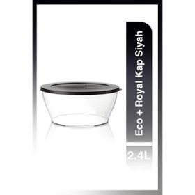 Tupperware Siyah Eco+ Royal 2400 ml Kap