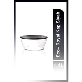 Tupperware Siyah Eco+ Royal 2400 ml Kap