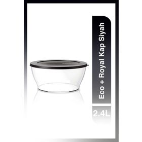 Tupperware Siyah Eco+ Royal 2400 ml Kap