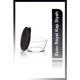 Tupperware Siyah Eco+ Royal 610 ml Kap
