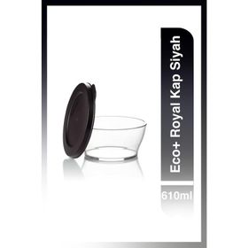 Tupperware Siyah Eco+ Royal 610 ml Kap