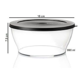 Tupperware Siyah Eco+ Royal 990 ml Kap