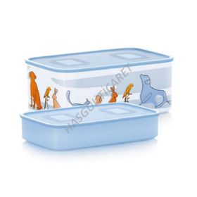Tupperware Su Hayvanlar 2'li Sıkı Kapaklı Saklama Kabı