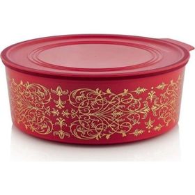 Tupperware Su Yuvarlak 1.5 lt Kırmızı Kurabiye Kutusu