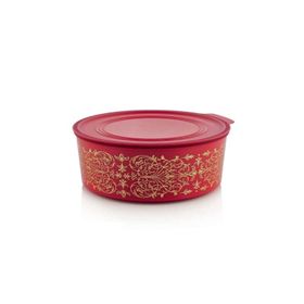 Tupperware Su Yuvarlak 1.5 lt Kırmızı Kurabiye Kutusu