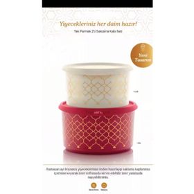 Tupperware Tek Parmak 2’li Saklama Kabı
