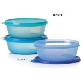 Tupperware Üç Şekerpare 3x600 ml Buzdolabı Saklama Kabı