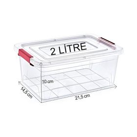 Turan Plastik TRN-154 Smart Box 2 lt Şeffaf Saklama Kabı