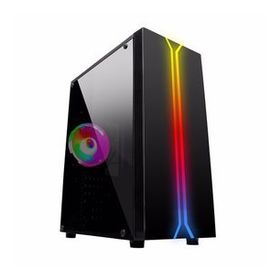 Turbox Larnean X310B 400 W Psu Çift Şerit Led USB 3.0 Mid Tower Oyuncu Bilgisayar Kasası