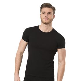 Türen 169 Siyah Likralı Erkek T-shirt