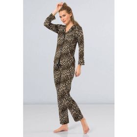 Türen 3261 Leopar Kadın Pijama Takımı