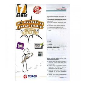 Türev Yayınları 7. Sınıf Din Kültürü Ve Ahlak Bilgisi Çek Kopart