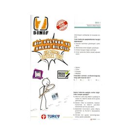 Türev Yayınları 7. Sınıf Din Kültürü Ve Ahlak Bilgisi Çek Kopart