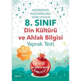 Türev Yayınları 8.Sınıf Din Kültürü Ve Ahlak Bilgisi Yaprak Test