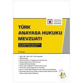TÜRK ANAYASA HUKUKU MEVZUATI - KOMISYON