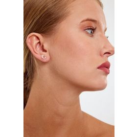 Türk Bayrağı Model Gümüş Küpe
