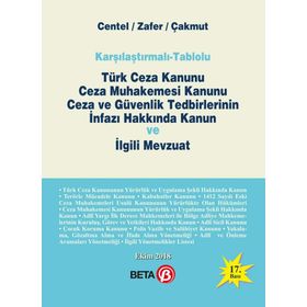 TÜRK CEZA KANUNU CEZA MUHAKEMESI KANUNU CEZA VE GÜVENLIK TEDBIRLERININ İNFAZI HAKKINDA KANUN VE İLG - NUR CENTEL;HAMIDE ZAFER;ÖZLEM ÇAKMUT