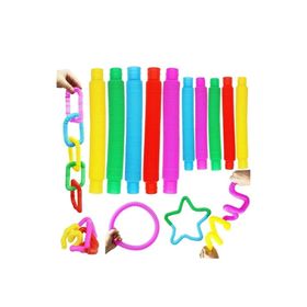 Türk City Fidget Pop Tubes 4 Farklı Renkli Set