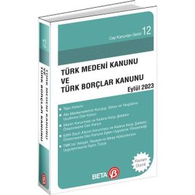Türk Medeni Kanunu ve Türk Borçlar Kanunu Eylül 2020 Kitap