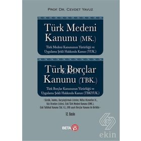 TÜRK MEDENI KANUNU(MK.) BORÇLAR KANUNU(TBK.) - CEVDET YAVUZ