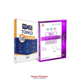 Türkçe 12'li Deneme 2021 Model-ÜçDörtBeş Yayınları + TYT Türkçe 10 Deneme-Azza Yayınları