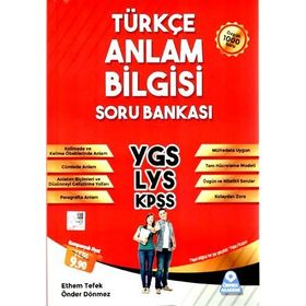 Türkçe Anlam Bilgisi Soru Bankası - Ethem Tefek Önder Dönmez