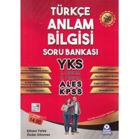 Türkçe Anlam Bilgisi Soru Bankası - Ethem Tefek Önder Dönmez