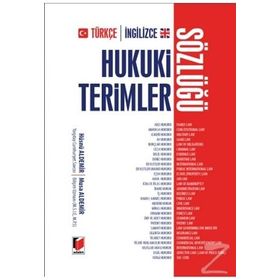 Türkçe-İngilizce Hukuki Terimler Sözlüğü