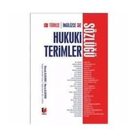 Türkçe-İngilizce Hukuki Terimler Sözlüğü
