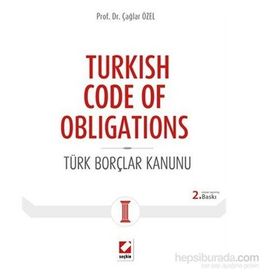 Turkish Code of Obligations - Çağlar Özel
