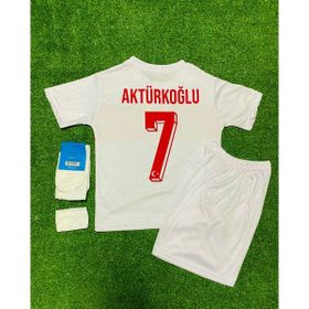 Türkiye Euro 2024 Beyaz 4'lü Set Kerem Aktürkoğlu Çocuk Forması