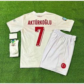 Türkiye Euro 2024 Beyaz 4'lü Set Kerem Aktürkoğlu Çocuk Forması
