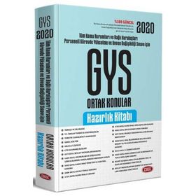 Türkiye Kamu Kurumları ve Bağlı Kuruluşları Personeli GYS ve Unvan Değişikliği Ortak Konular Hazırlık Kitabı - Data Yayınları