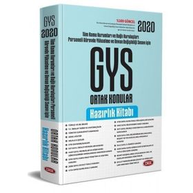 Türkiye Kamu Kurumları ve Bağlı Kuruluşları Personeli GYS ve Unvan Değişikliği Ortak Konular Hazırlık Kitabı - Data Yayınları