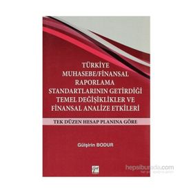 TÜRKIYE MUHASEBE / FINANSAL RAPORLAMA STANDARTLARININ GETIRDIĞI TEMEL DEĞIŞIKLIKLER VE FINANSAL ANAL - GÜLŞIRIN BODUR