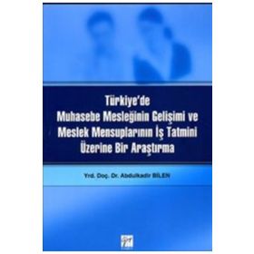 Türkiye’de Muhasebe Mesleğinin Gelişimi ve Meslek Mensuplarının İş Tatmini Üzerine Bir Araştırma - Abdulkadir Bilen